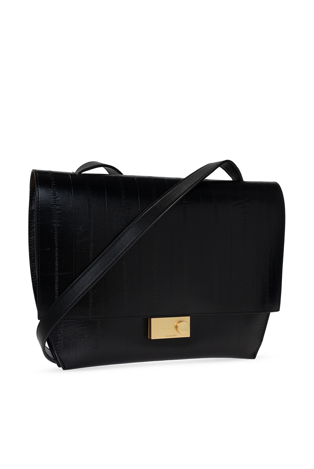 all saints charterhouse leather shoulder bag